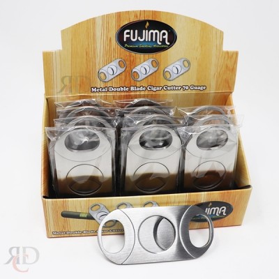 METAL DOUBLE BLADE CIGAR CUTTER 70r 12CT/PACK